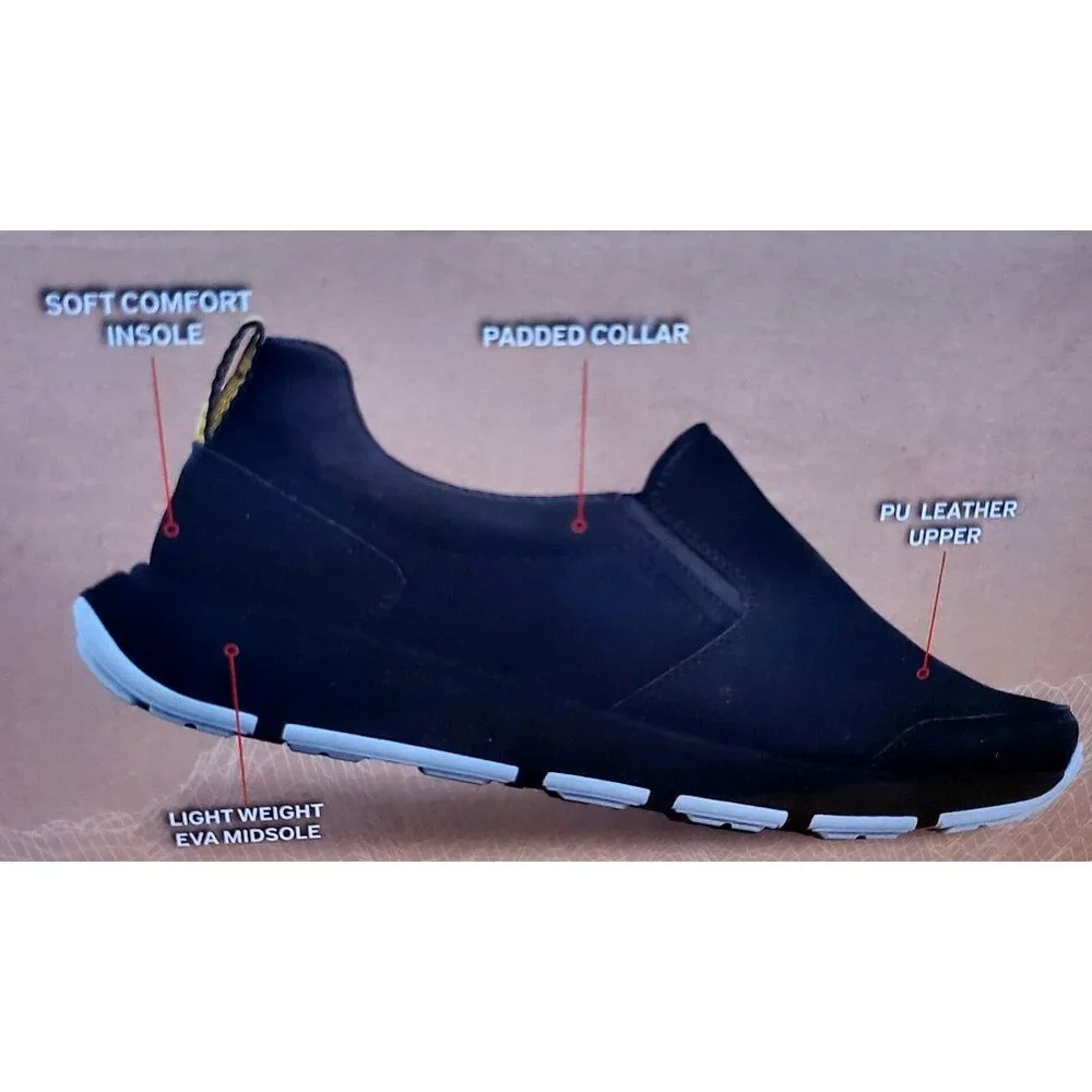 Gerry Weber MOC II Men 9 Sneakers Athleisure Slip On Shoe Athletic Sneaker Black